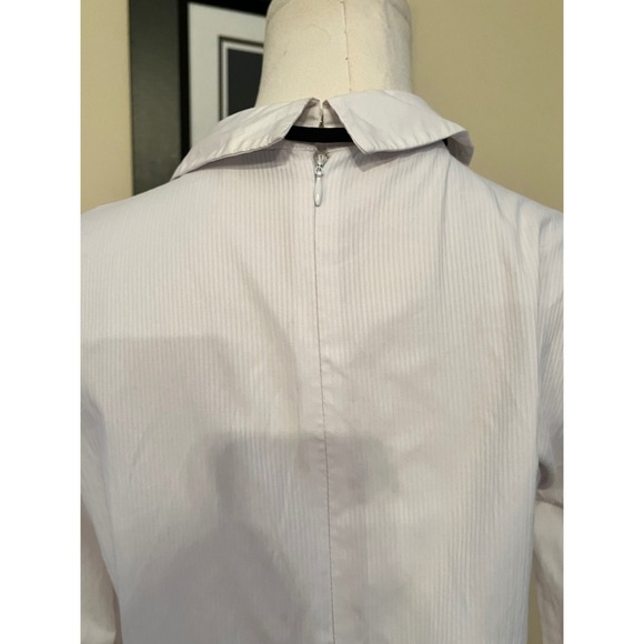 ENGLISH FACTORY White Shirt Dress with Black Tie Bow Drop Waist Size S - Picture 8 of 8